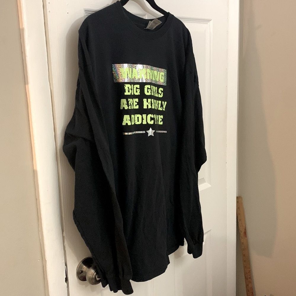 Plus Size - Warning Tee - Big Girls are Highly Addictive!!!